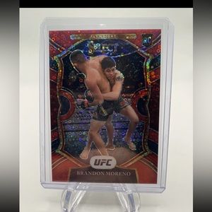 2021 PANINI SELECT UFC BRANDON MORENO RED DISCO PRIZM 81/199 CONCOURSE SP #96